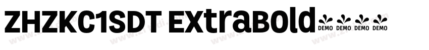 ZHZKC1SDT ExtraBold字体转换